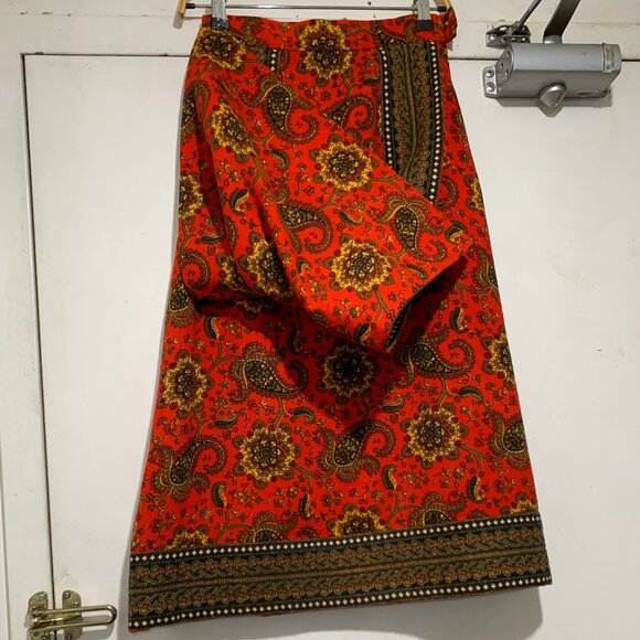 VINTAGE CREEDS WOOL PRINTED SKIRTS SIZE 26 - Picture 6 of 9